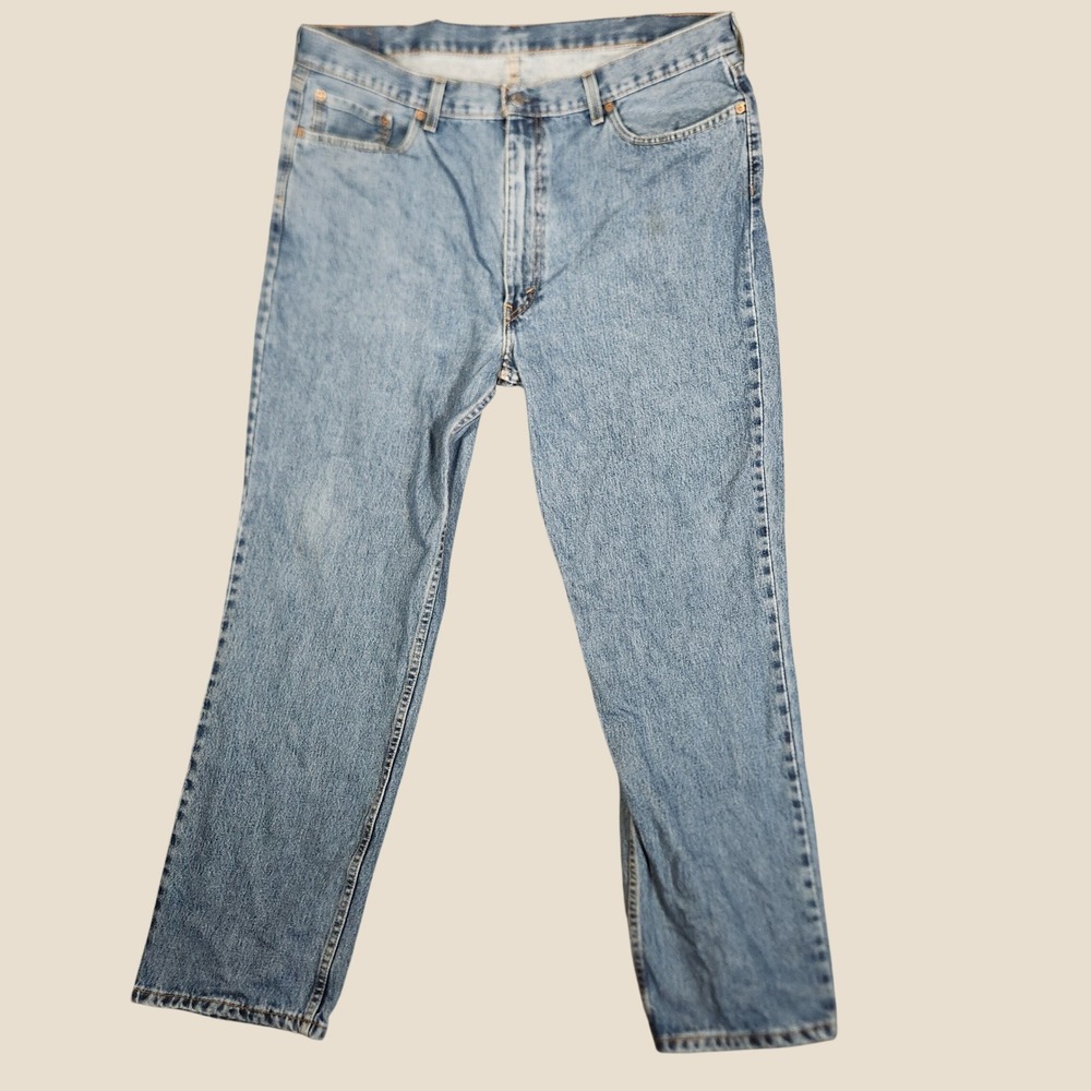 Levi's 550 Relaxed Fit Jeans Mens 40x32 Light Wash Blue Denim 00550-4891